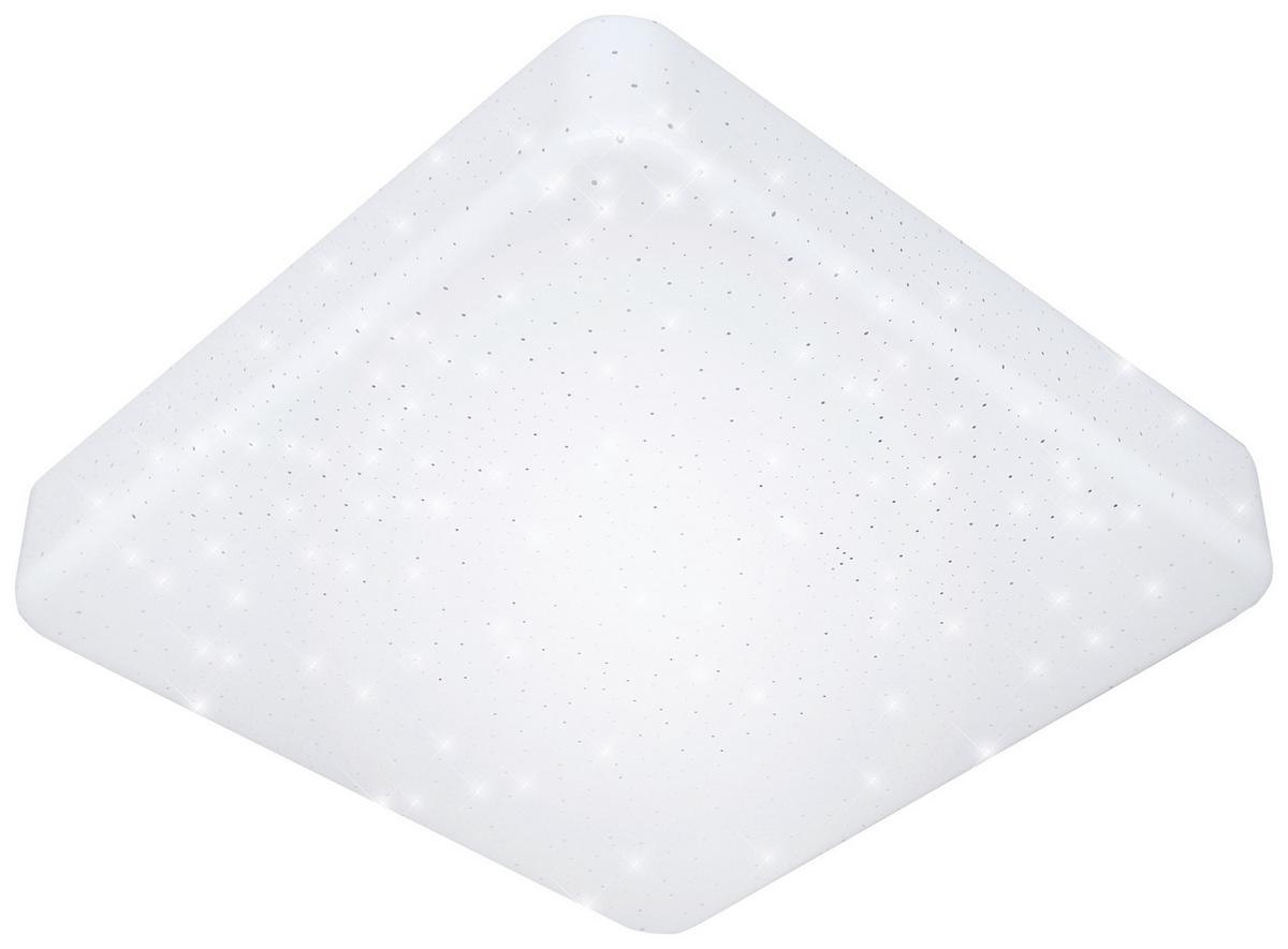 Stropní LED svítidlo  IP44 Starlight 37/37cm, 18 Watt - bílá, Konvenční, plast (36,5/9,5cm) - Mömax