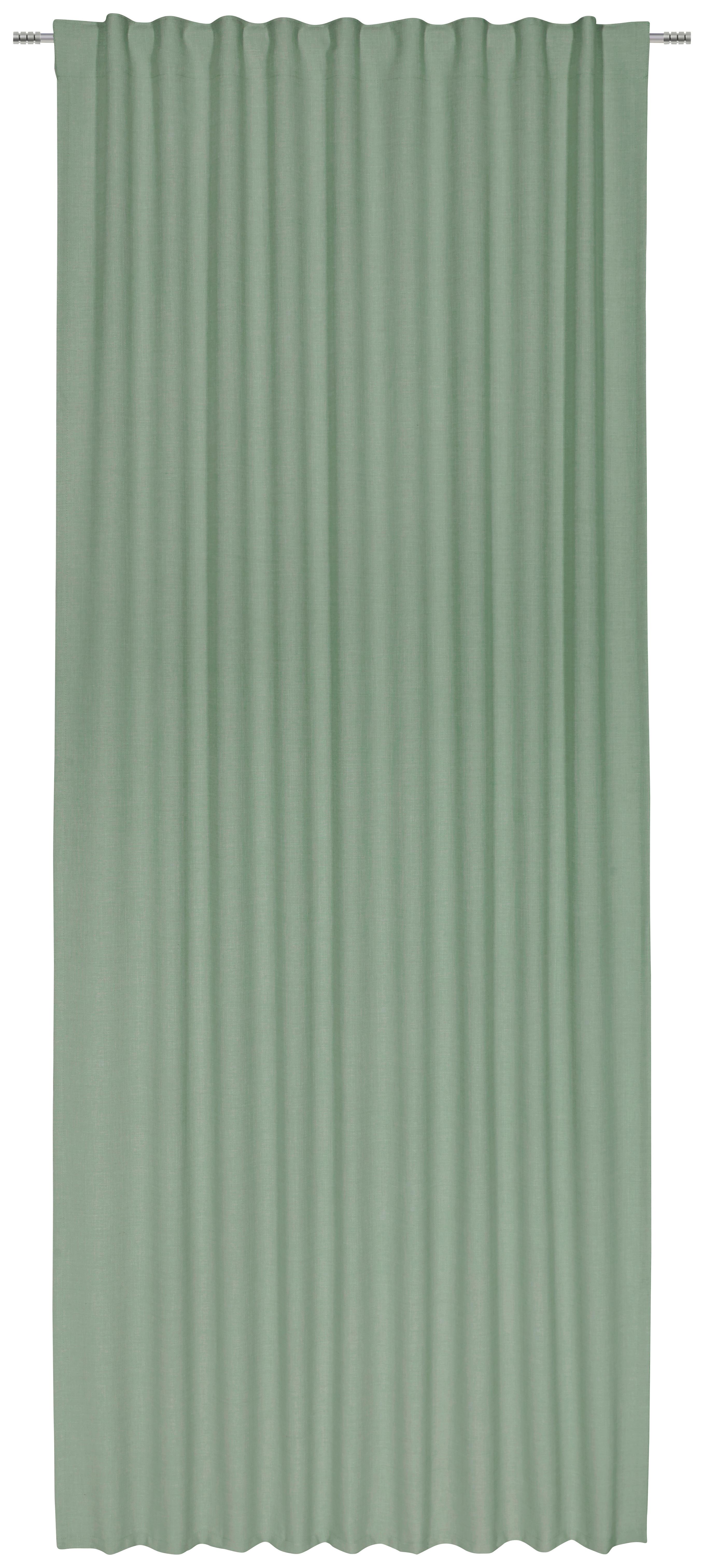 Závěs Leo, 135/255cm, Zelená - olivově zelená, textil (135/255cm) - Premium Living