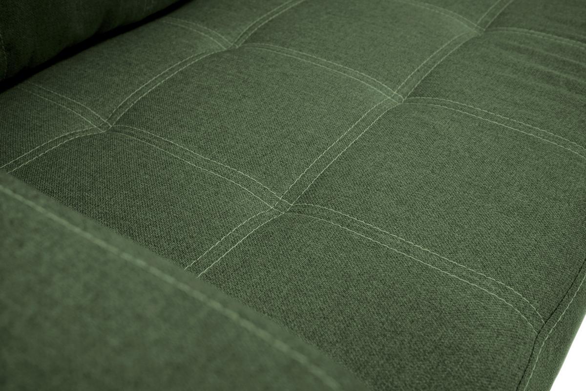 Eckschlafsofa Mediolan Grün S: 240x160 cm - Schwarz/Grün, Design, Textil (240/160cm) - Livetastic
