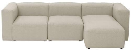 Ecksofa Lena Creme Flachgewebe - Creme, Design, Textil (275/73/160cm) - Max Winzer