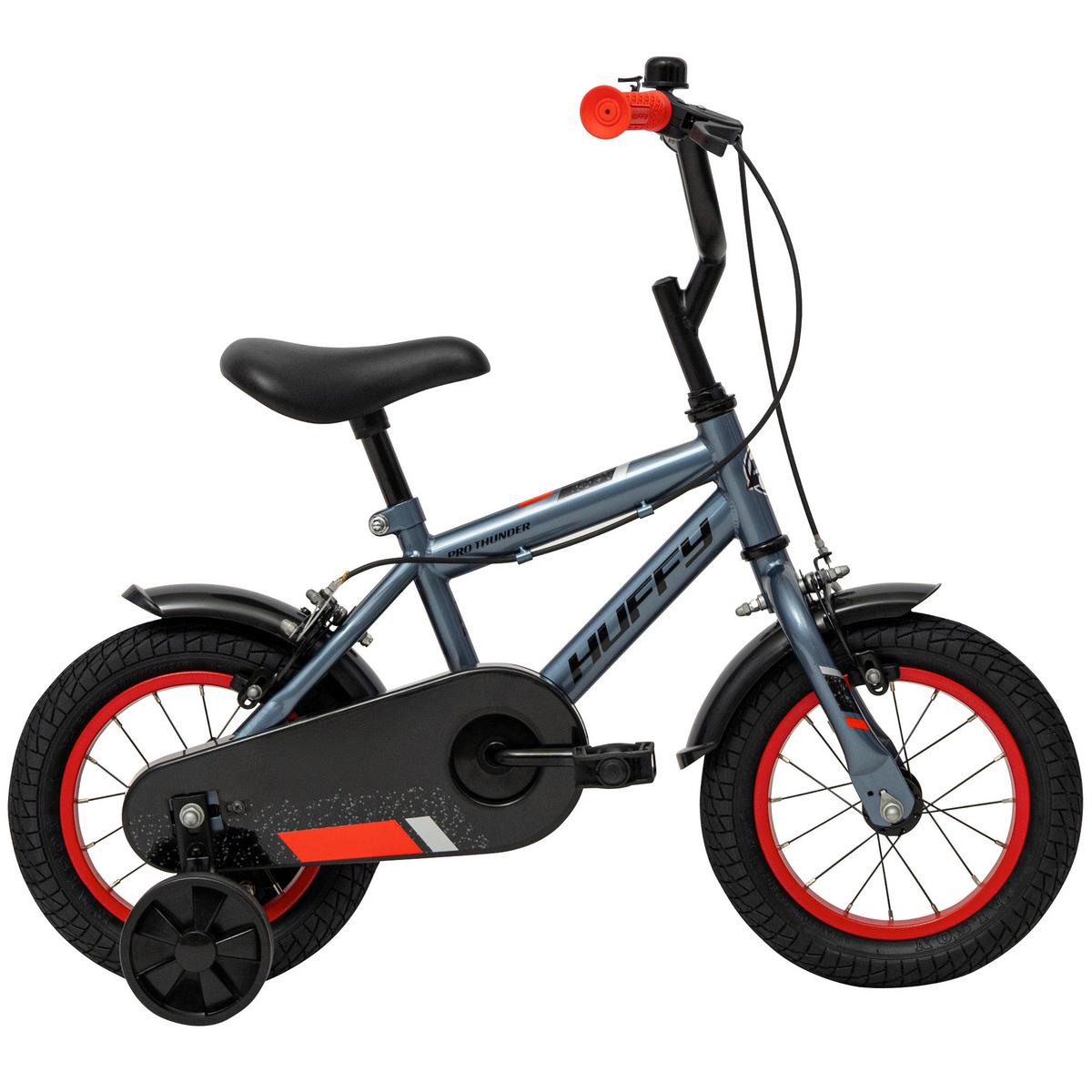 Kinderfahrrad Pro Thunder Grau, 12 Zoll - Grau, Basics, Metall (51/72/84,7cm)