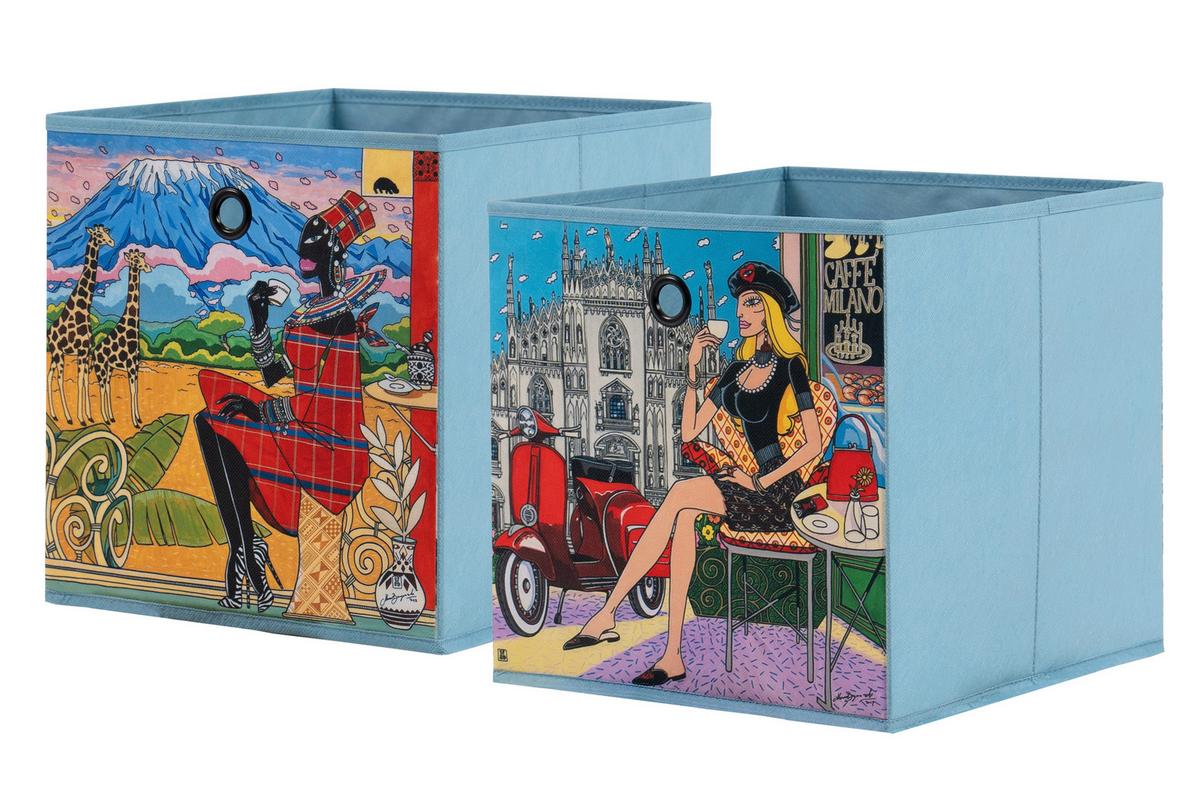 Összehajtható Doboz Motivbox - Design, textil (32/32cm) - Carryhome