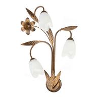 Wandleuchte 4240/ap3 - Bronzefarben, Basics, Glas/Metall (40/19/70cm)