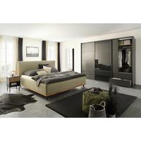 POSTEL EMILY - černá/zelená, Konvenční, kompozitní dřevo/textil (180/200cm) - Premium Living