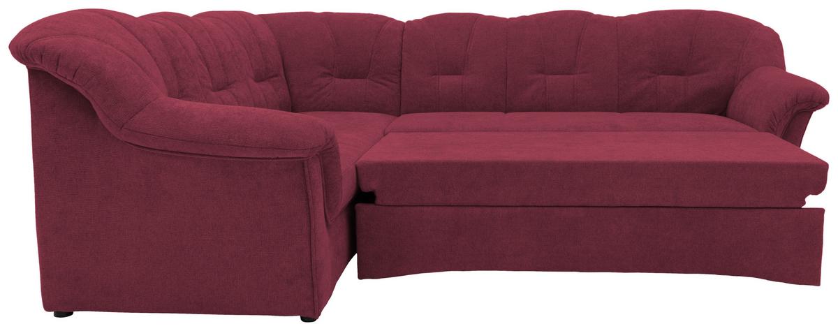 Ecksofa Mit Schlaffunktion Papenburg Beerenfarben - Beere/Schwarz, KONVENTIONELL, Textil (192/243cm) - MID.YOU