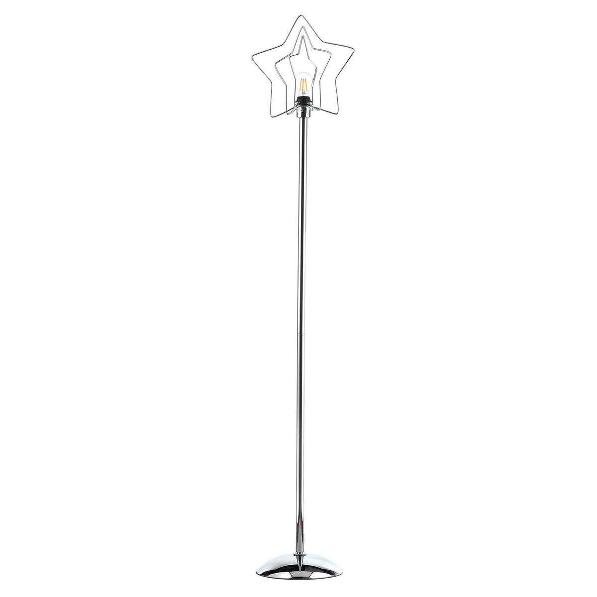 Stehleuchte 4983/pt - Chromfarben, Design, Metall (35/170cm)