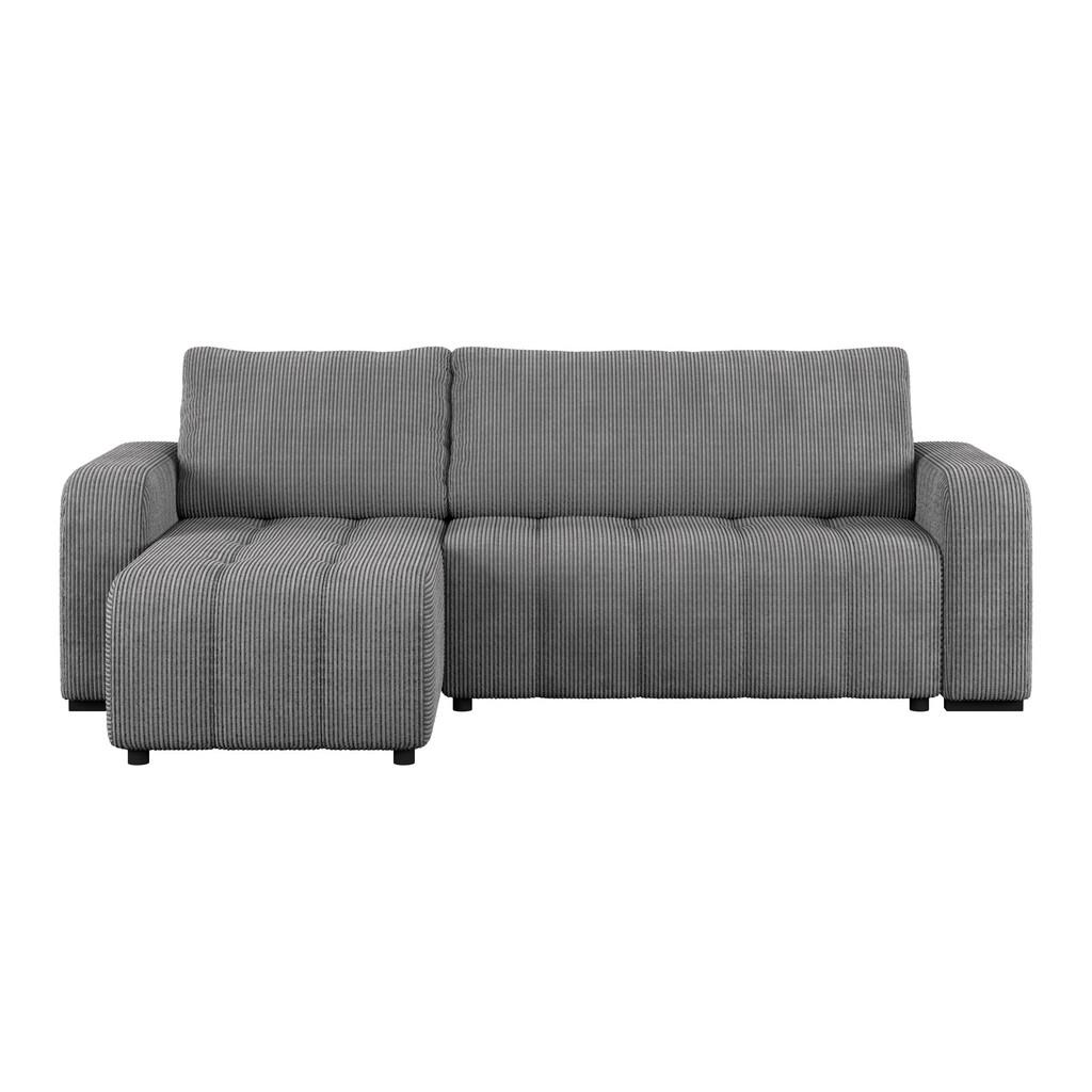Ecksofa mit Bettfunktion Marseille, anthrazit