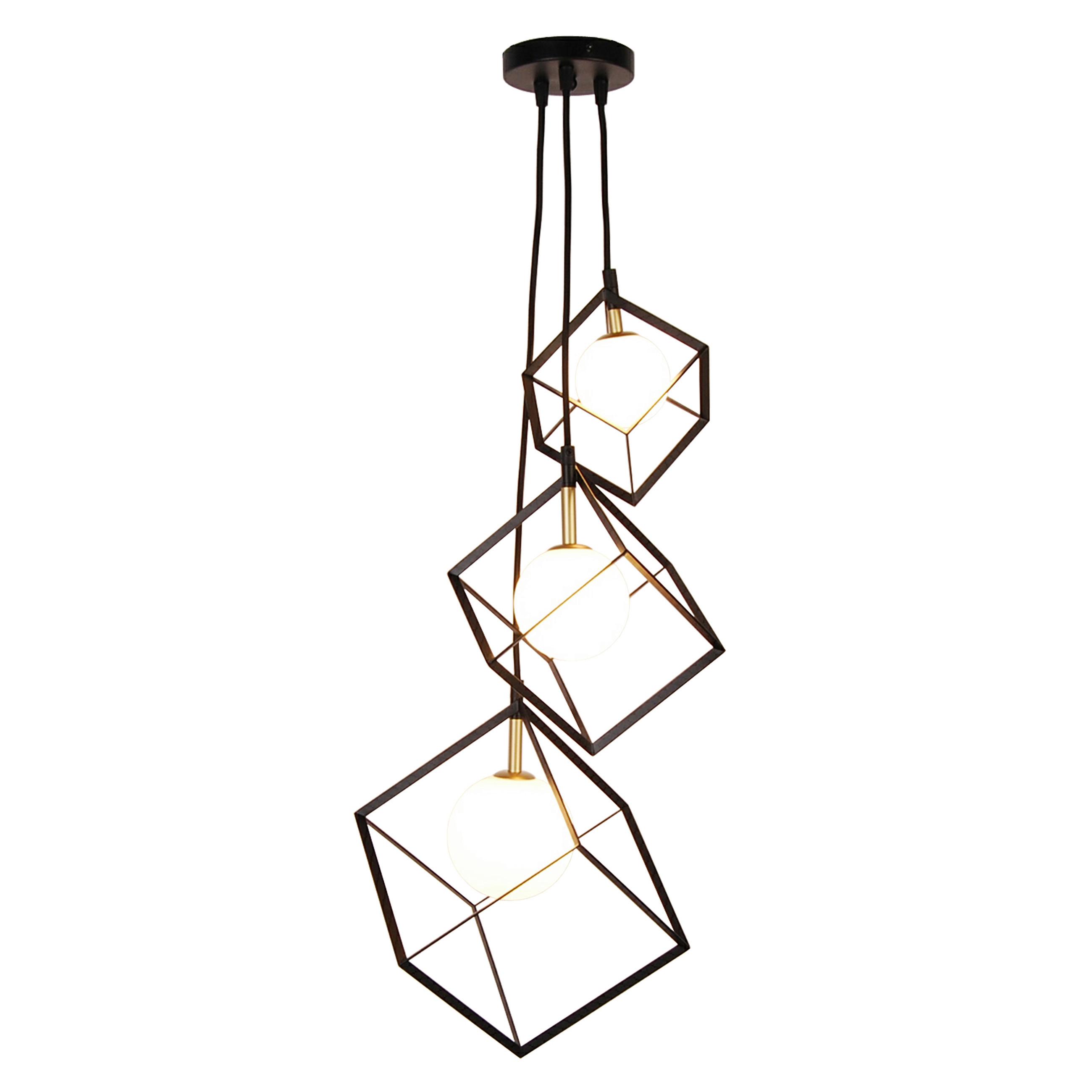 PENDELLEUCHTE 50103047 WEERT - Goldfarben/Schwarz, Basics, Metall (20/28/120cm)