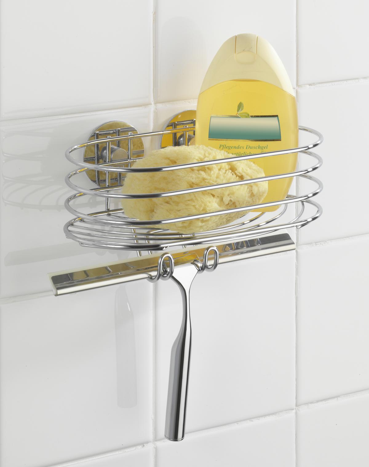 Regál do sprchovacieho kúta TURBO LOC - Modern, kov (28/37/28cm) - Mömax