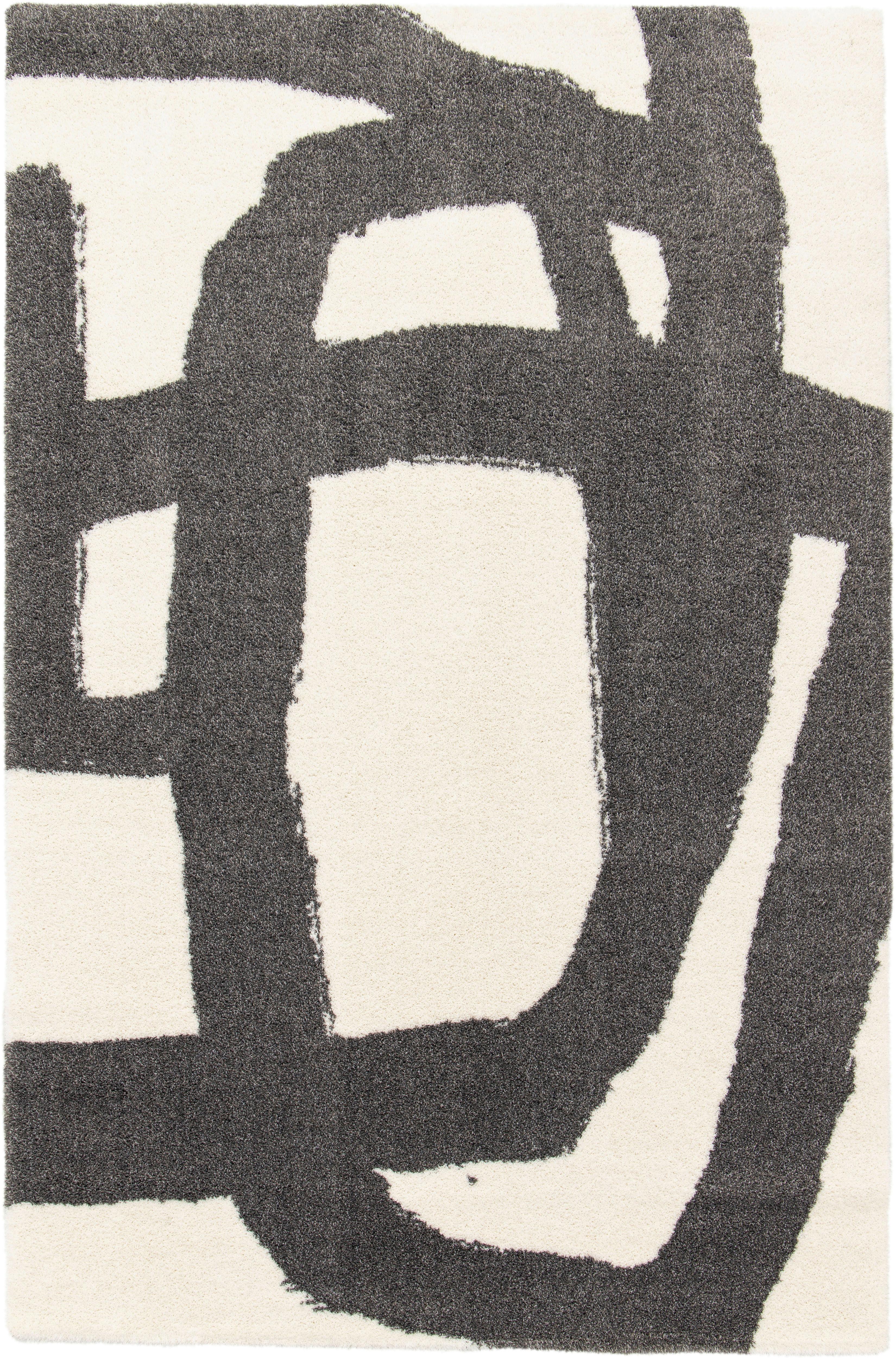 Tkaný Koberec Lilly 1, 80/150cm - černá/krémová, Moderní, textil (80/150cm) - Modern Living