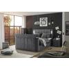 Boxspringbett Inkl. Topper 180x200 Cm Dallas - Anthrazit, MODERN, Holzwerkstoff/Textil (180/200cm) - MID.YOU