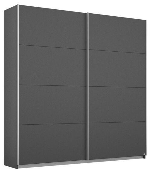 Schwebetürenschrank 181cm Belluno, Grau Metallic Dekor - Grau, MODERN, Holzwerkstoff (181/230/62cm) - Rauch Möbel
