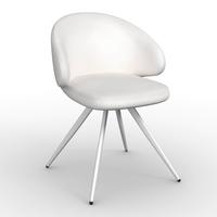 Židle s područkami Adele, krémová - bílá/krémová, Moderní, kov/textil (62/52/84cm) - Bessagi Home