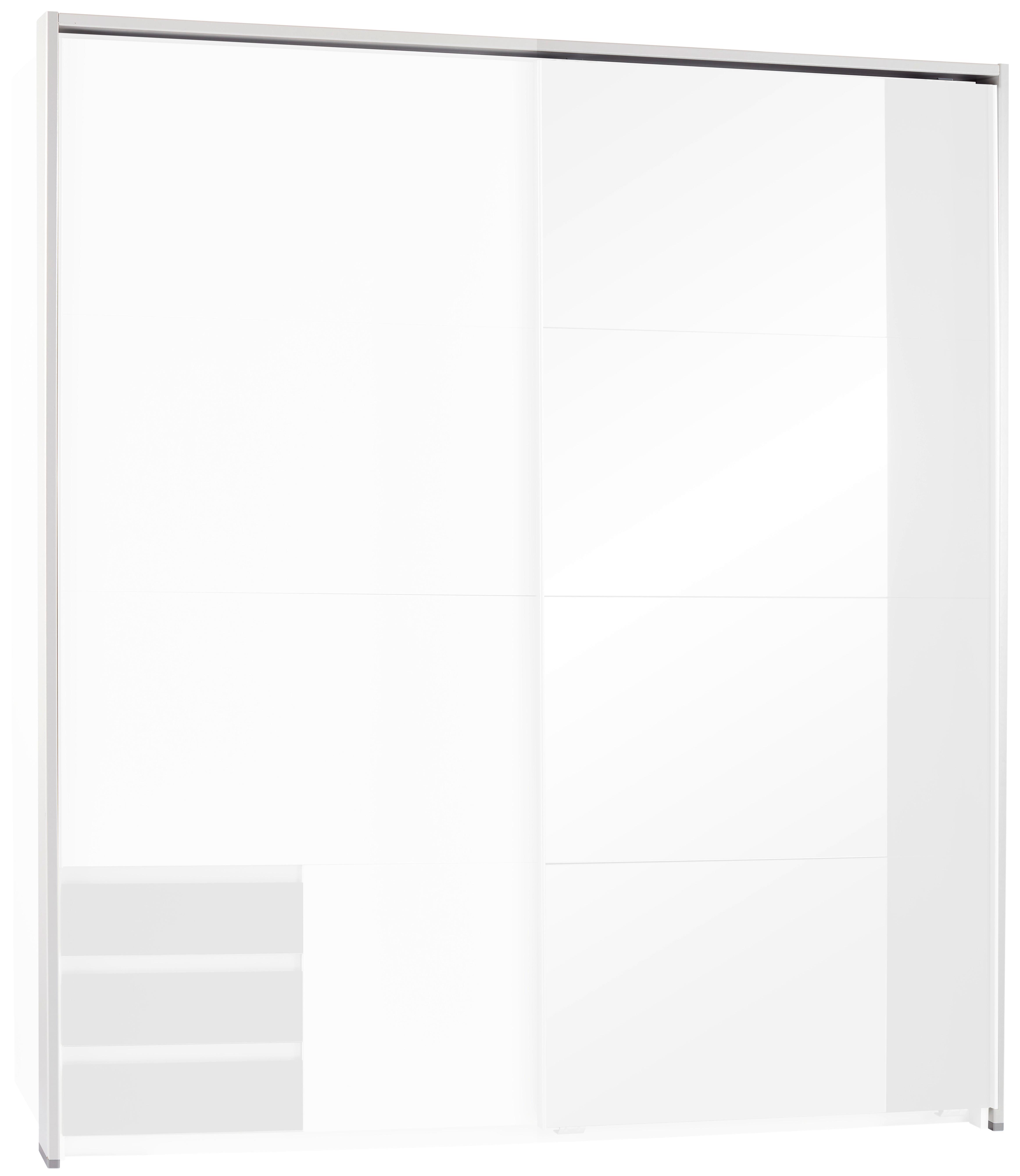 Passepartout-Rahmen Emden Weiß/Graphit für B: 183 cm - Graphitfarben/Weiß, MODERN, Holzwerkstoff (183/200/12cm)
