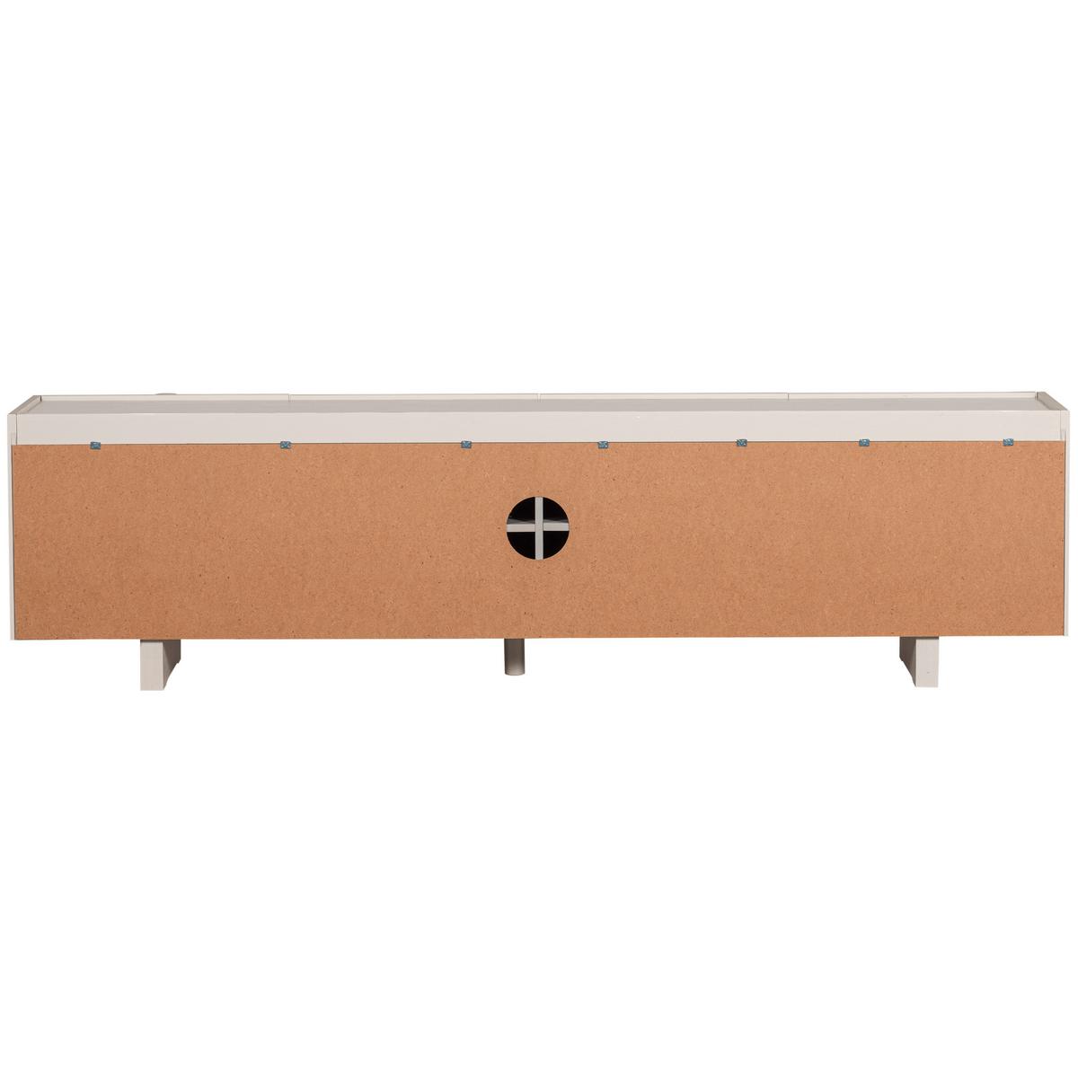 Lowboard Basu Hellgrau B: 200cm - Hellgrau, Design, Holz (200/53/46cm) - Livetastic