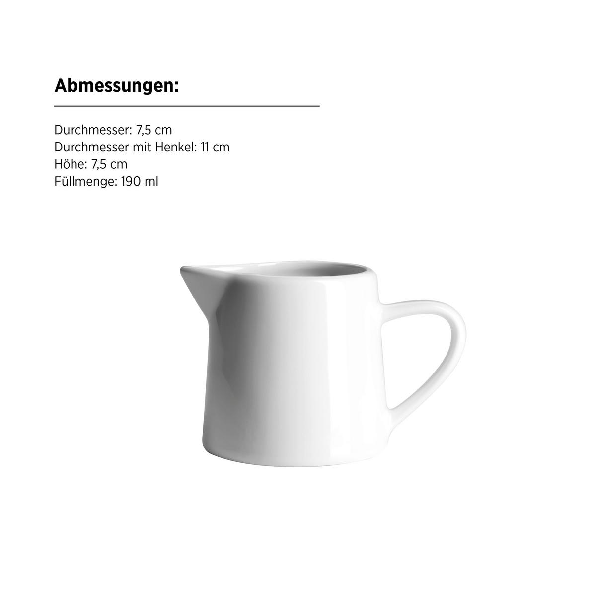 Kombiservice Alesia Keramik 6 Personen Geschirr Set Weiß - Weiß, Basics, Keramik - Mäser