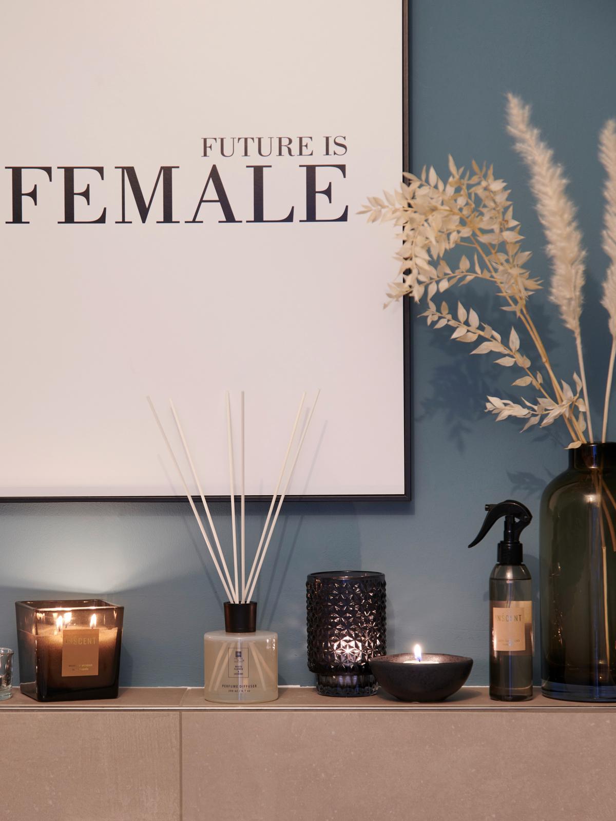 OBRAZ Elena, 50/70cm - bílá/černá, kompozitní dřevo/papír (50/70cm) - Mömax