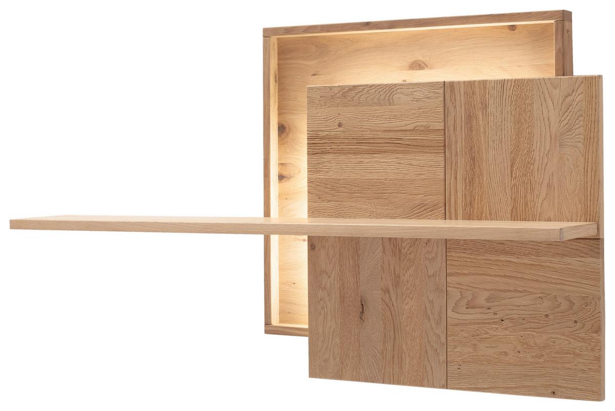 Wandboard Valencia B: 120 cm Eichefarben - Eiche Bianco, Design, Holz/Holzwerkstoff (120/69/26cm) - MID.YOU