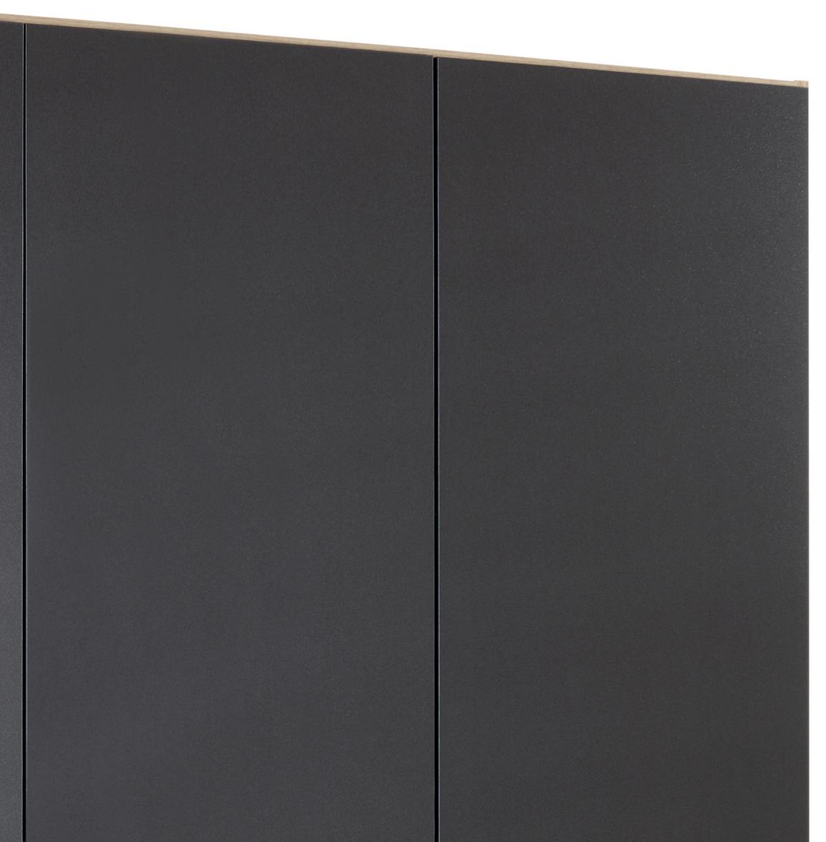 Nyílóajtós Szekrény Celle Extra 136/197 Cm - Artisan tölgy/sötétszürke, Design, faalapú anyag (136/197/54cm)