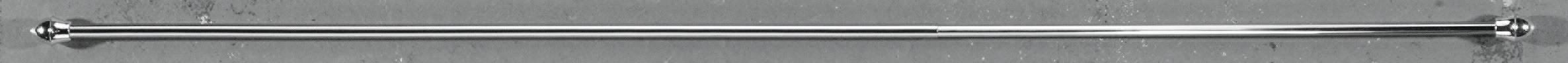Vitragenstange Chrom L: 75-120 Cm - Chromfarben, KONVENTIONELL, Metall (75cm) - Ondega