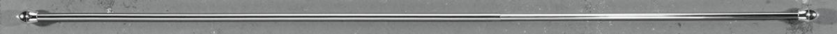 Vitragenstange Chrom L: 75-120 Cm - Chromfarben, KONVENTIONELL, Metall (75cm) - Ondega