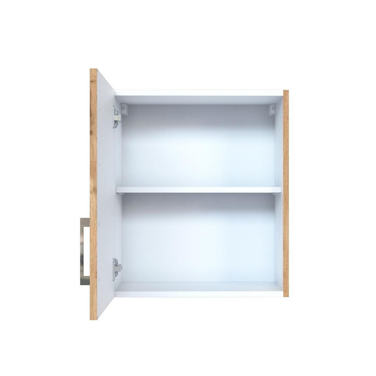 Küchenoberschrank B: 50 Cm Eiche Dekor 1 Drehtüre - Eiche Wotan, MODERN, Holzwerkstoff (50/57/34cm) - Held