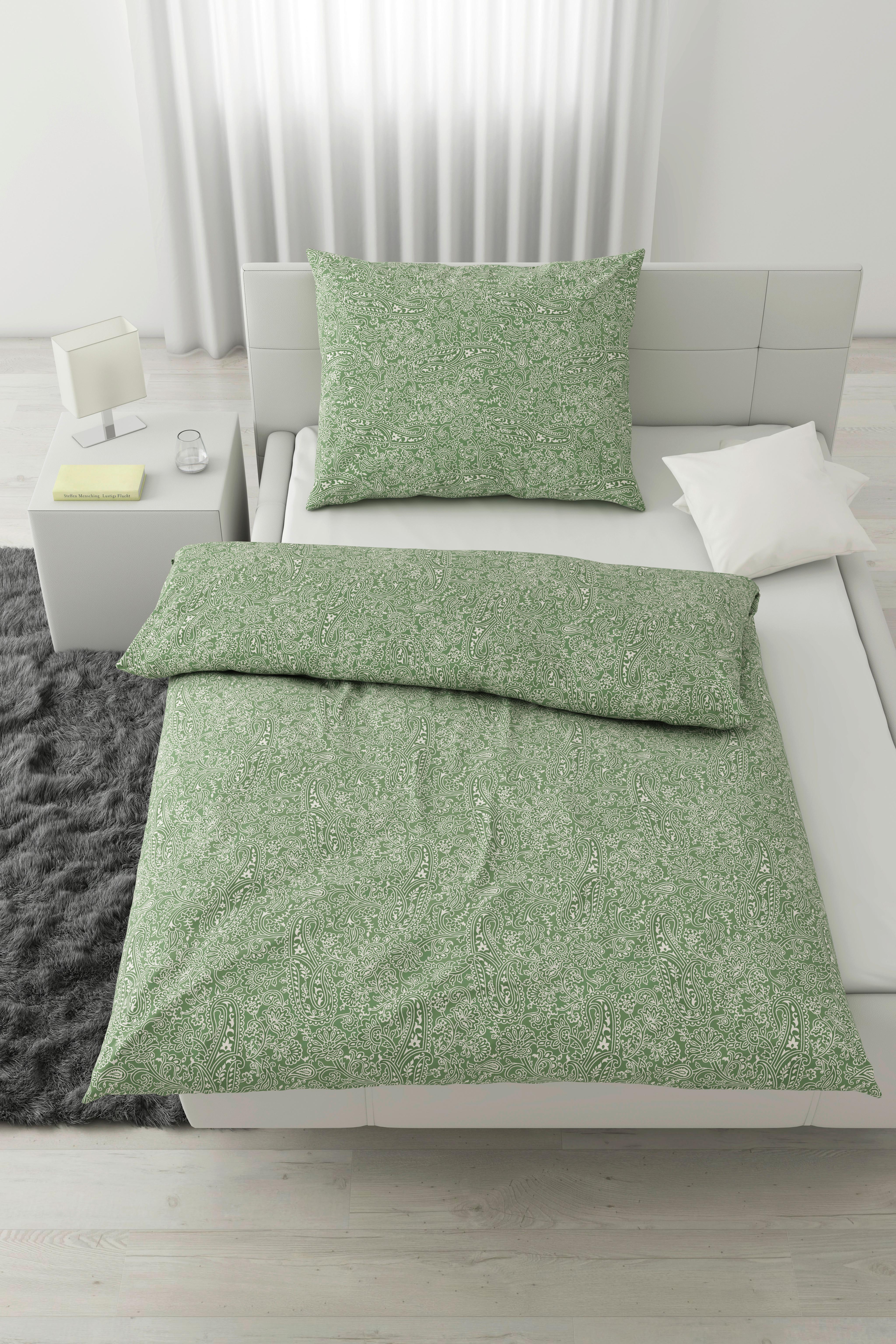 POVLEČENÍ Layla, 140/200cm, zelená - zelená, Konvenční, textil (140/200cm) - Modern Living