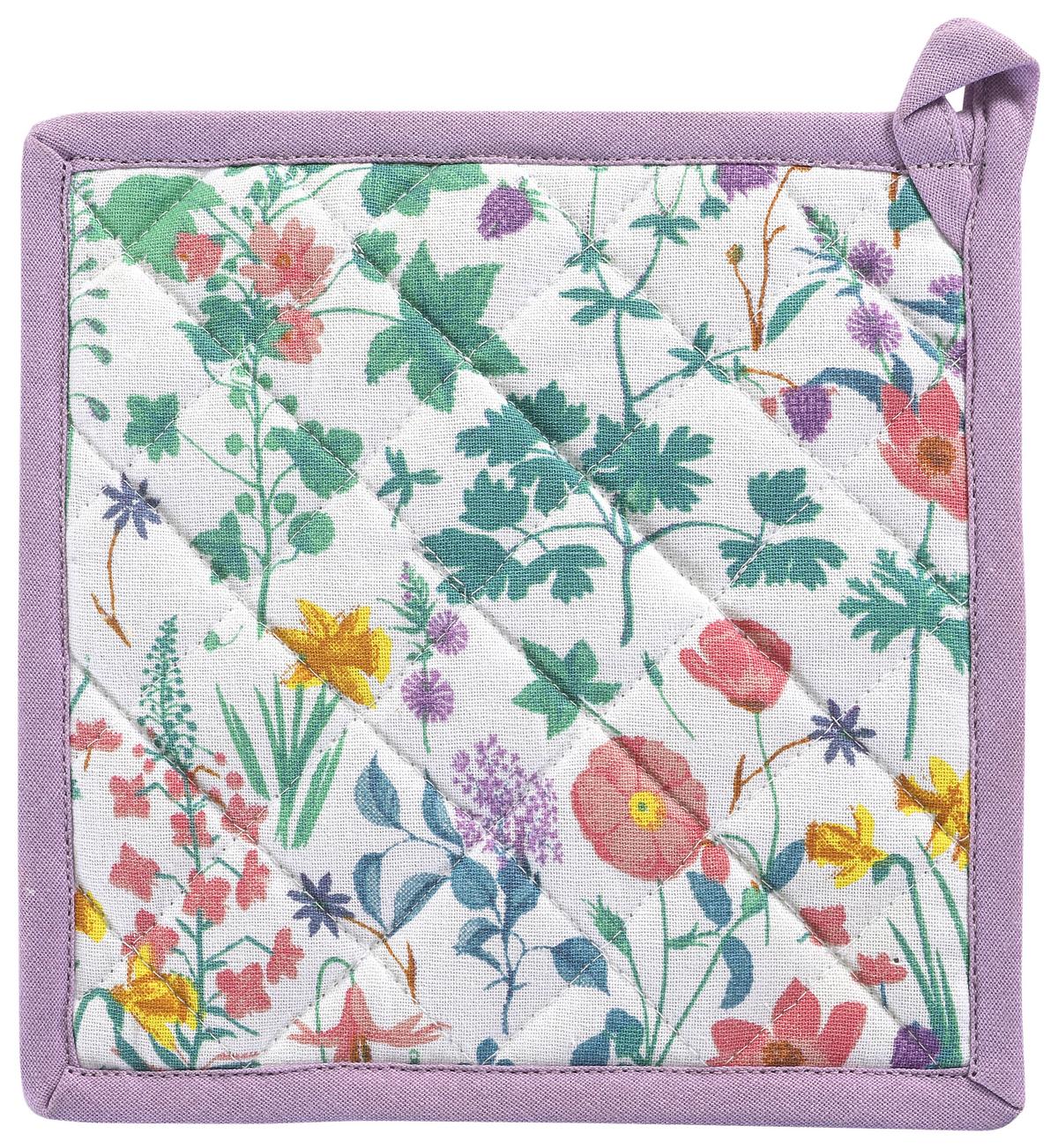 Topflappen Viola - Pink/Pastellblau, MODERN, Textil (21/21cm) - Luca Bessoni