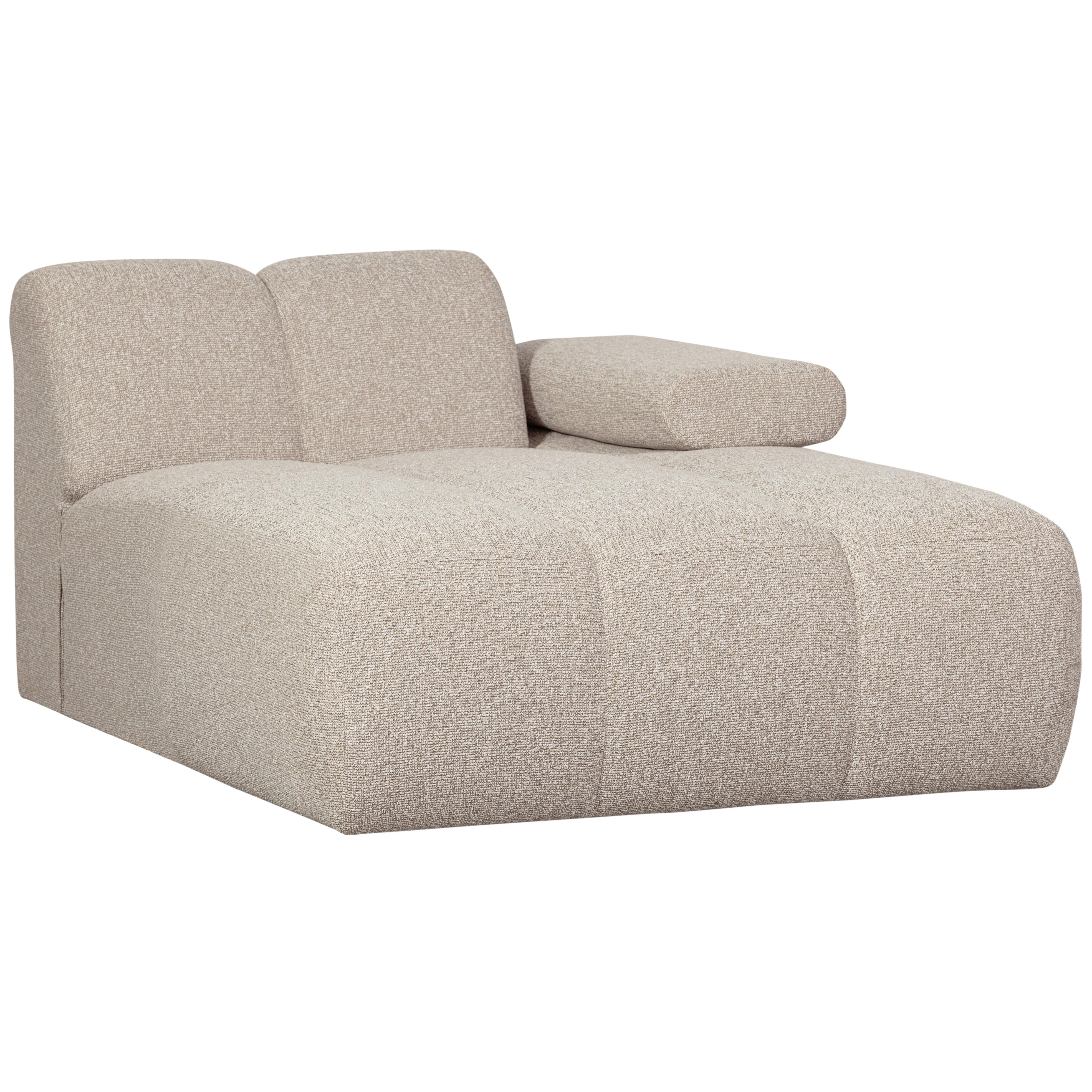 Sofaelement Mojo Beige B: 162cm - Beige/Schwarz, Design, Textil (162/74/124cm) - Livetastic
