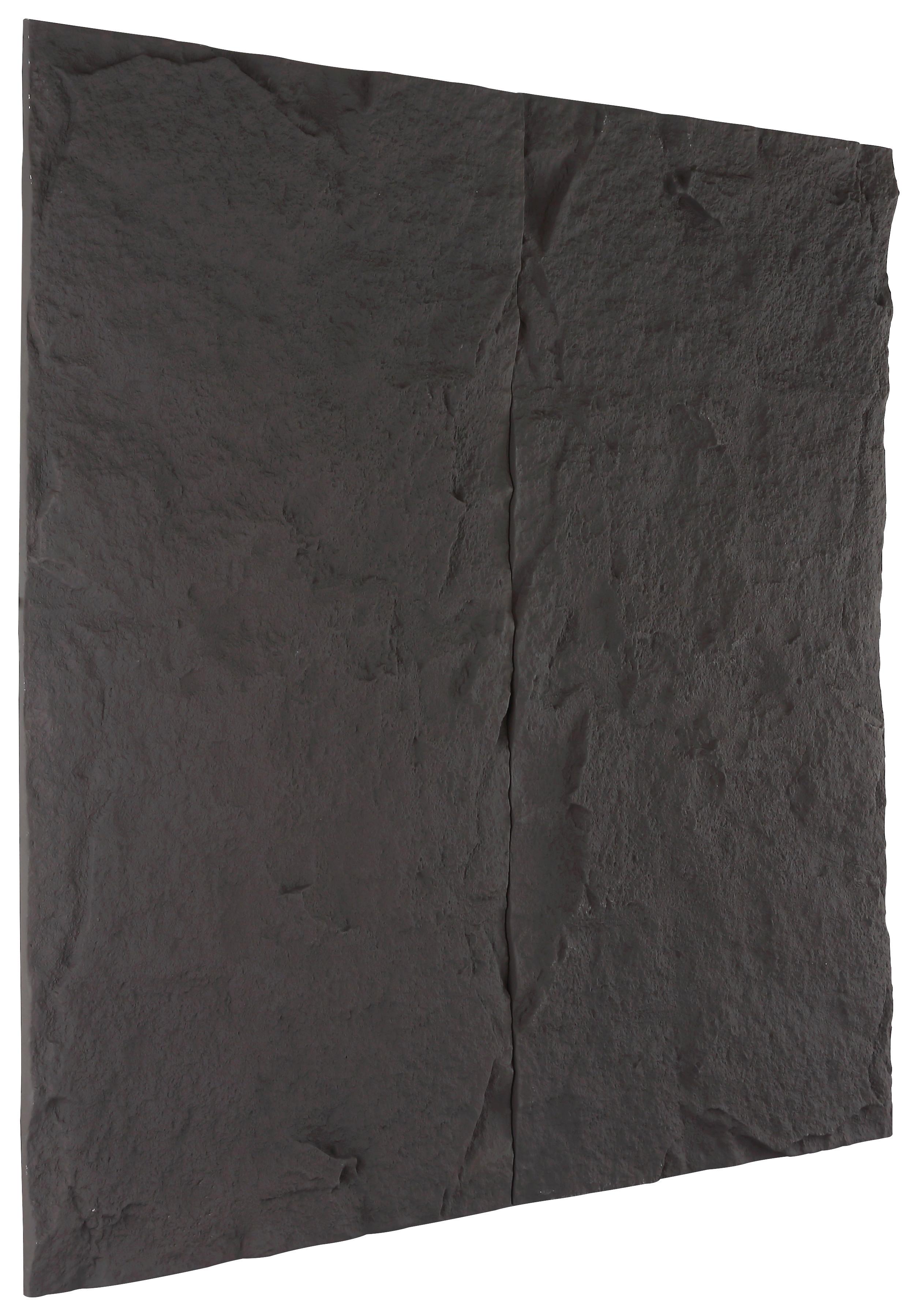 Wandpaneel Bergamo Schwarz B: 120 cm - Schwarz, MODERN, Kunststoff (120/60/3cm)