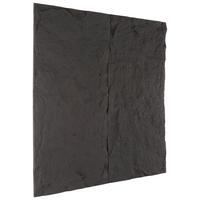 Wandpaneel Bergamo Schwarz B: 120 Cm - Schwarz, MODERN, Kunststoff (120/60/3cm)