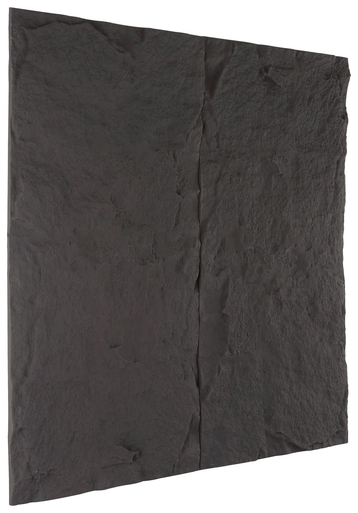 Wandpaneel Bergamo Schwarz B: 120 Cm - Schwarz, MODERN, Kunststoff (120/60/3cm)