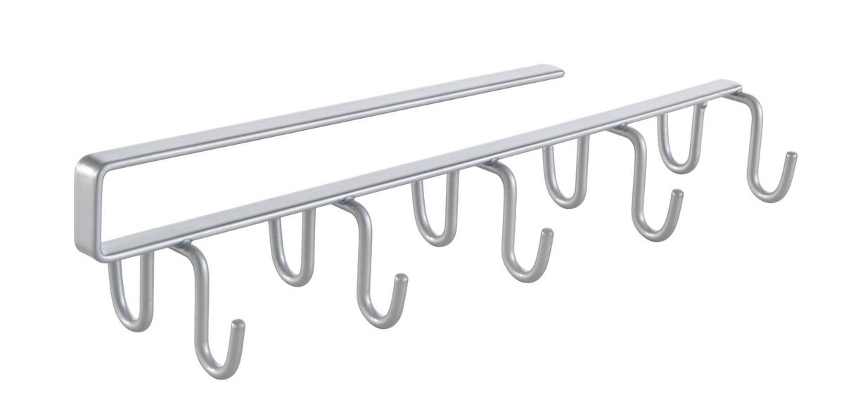 Kiegészítőtartó My-Hooks - ezüst, fém (6/25/6cm)