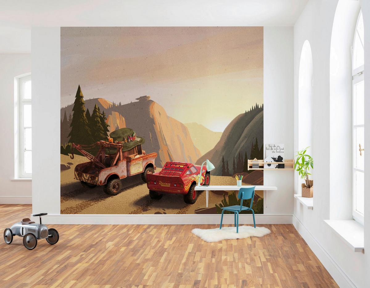 Fototapete Cars Sundown - Multicolor, Trend, Papier (300/280cm)