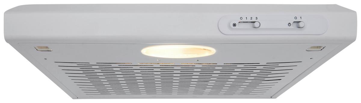 Dunstabzugshaube Suna Weiß B: 50 cm, Led - Weiß, Trend, Metall (50/7,6/47cm) - Respekta