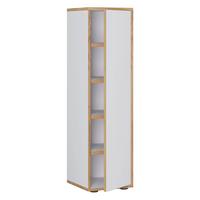 Schuhschrank Salia Honigeiche Dekor B: 30 Cm - Honigeiche/Schwarz, Design, Holzwerkstoff (30/110/33cm) - MID.YOU