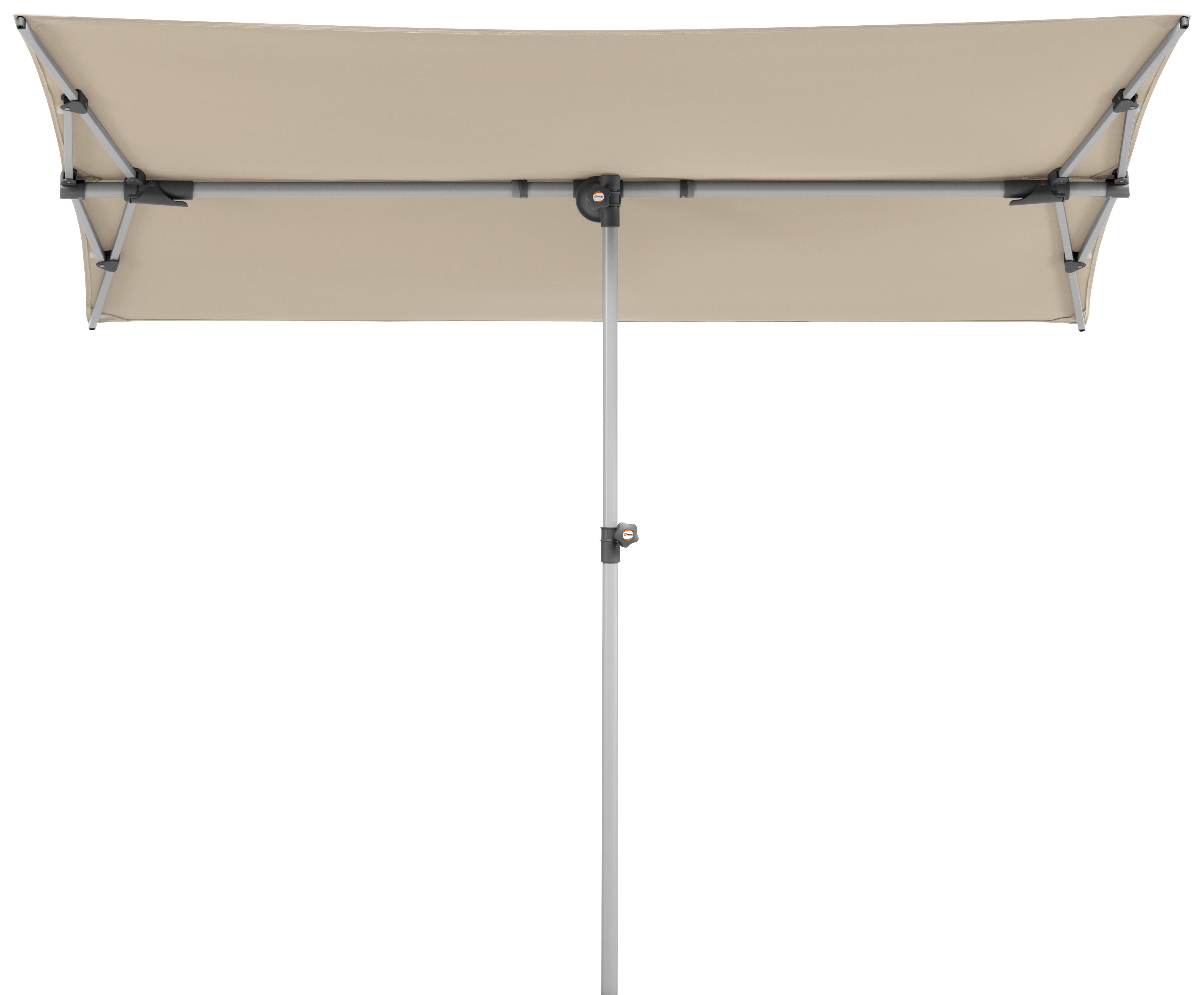 Ampelschirm Novara BxHxT: 190x188x140 cm Naturfarben - Anthrazit/Naturfarben, Basics, Textil/Metall (190/188/140cm) - Schneider