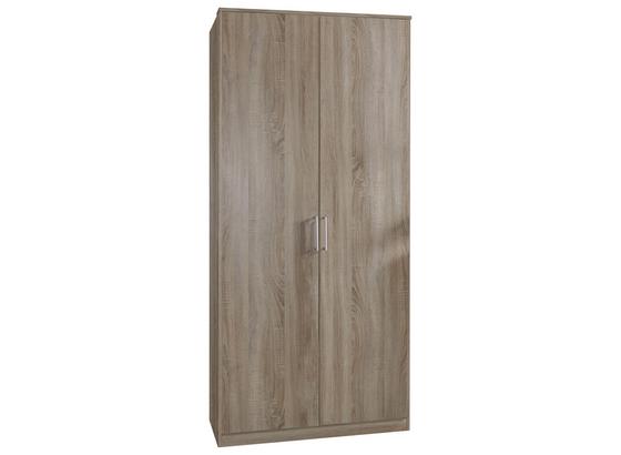 Drehtürenschrank 90cm Osaka, Sägerau Eiche Dekor - Eichefarben, KONVENTIONELL, Holzwerkstoff (90/199/58cm) - Xora Drehtürenschrank 90cm Osaka, Sägerau Eiche Dekor - Eichefarben, KONVENTIONELL, Holzwerkstoff (90/199/58cm) - Xora