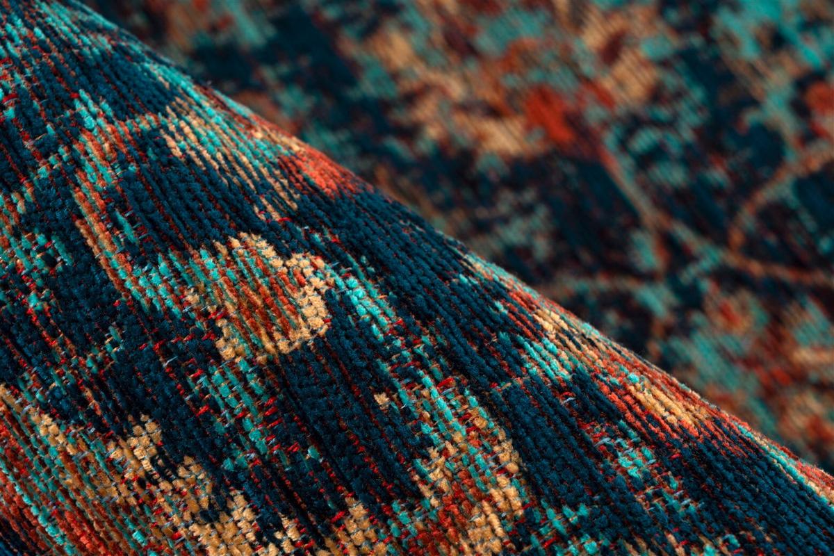 TEPPICH Blau, Mutlicolor - Blau/Multicolor, KONVENTIONELL, Textil (80/150cm) - Kayoom