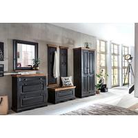 Garderobe Dielen Schwarz/Honig B: 263cm - Schwarz/Honig, Design, Holz/Holzwerkstoff (263/180/45cm) - MID.YOU