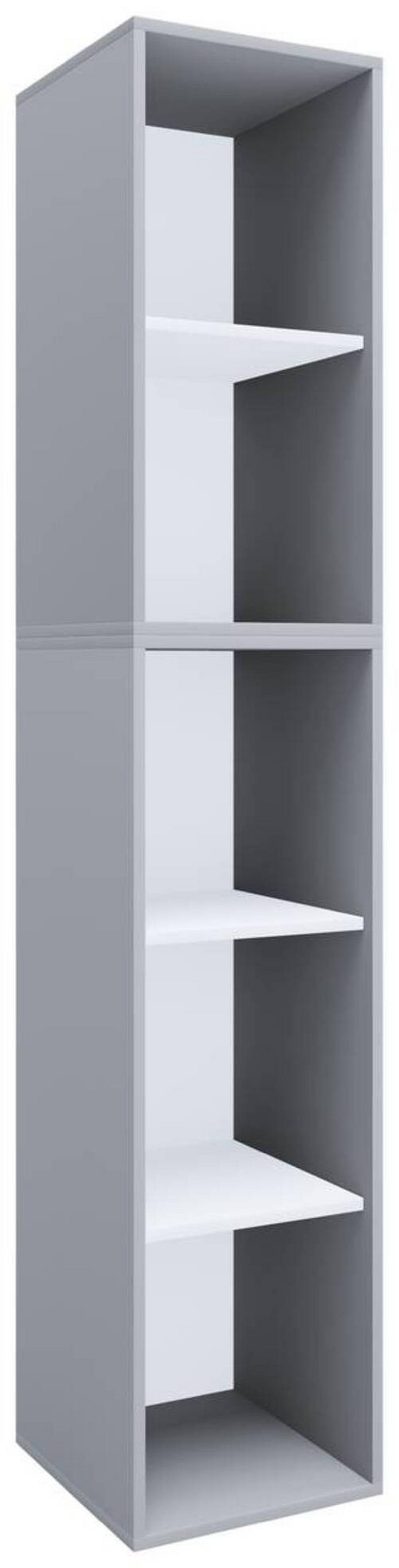 Aktenregal Lona Grau B: 35 cm - Grau, MODERN (35/183/37cm) - MID.YOU