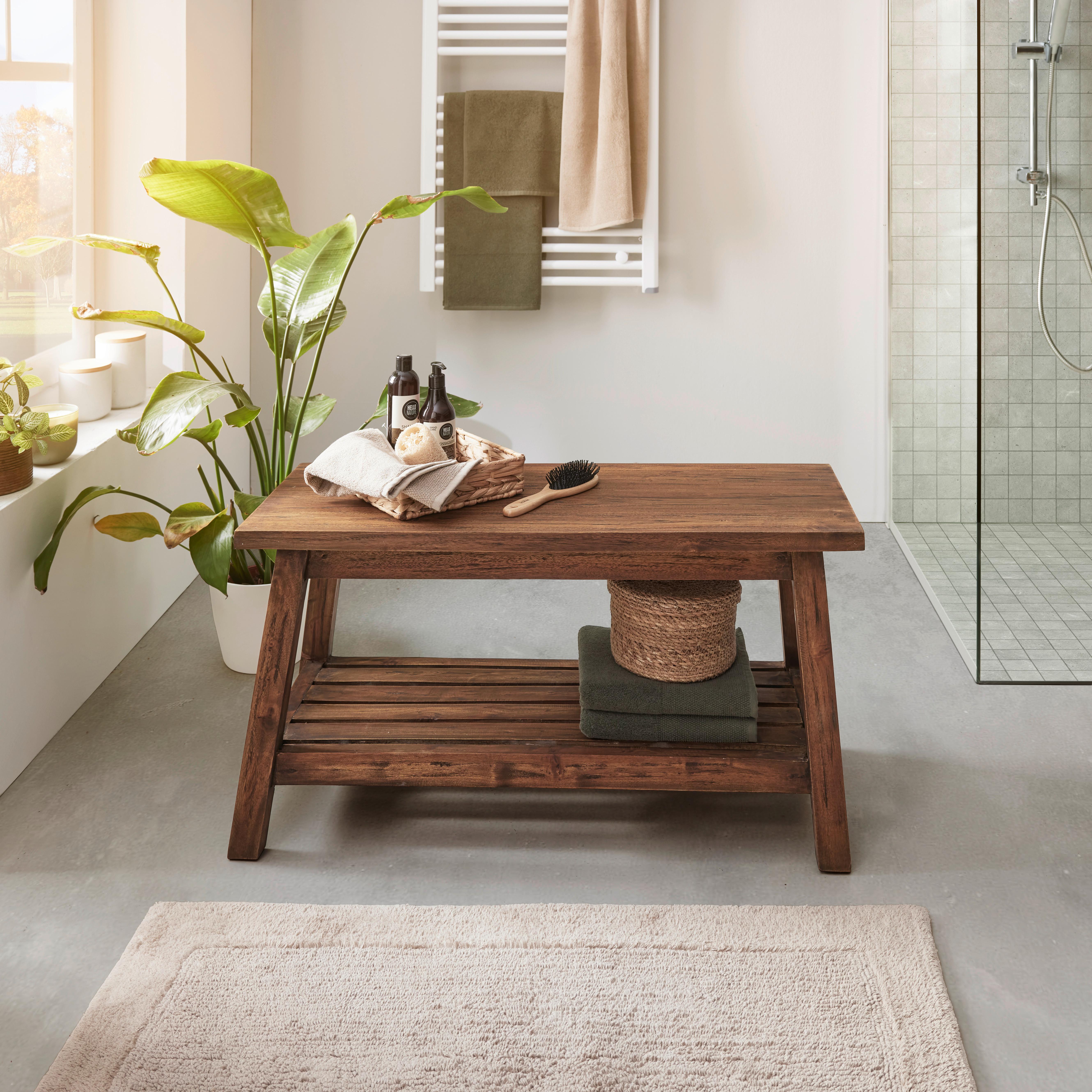 Víceúčelová lavice FIDUS -TREND- - přírodní barvy, Lifestyle, dřevo (90/48/35cm) - Premium Living