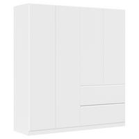 Drehtürenschrank Costa Weiß B: 181 cm - Weiß, MODERN, Holzwerkstoff (181/197/54cm) - Rauch Möbel