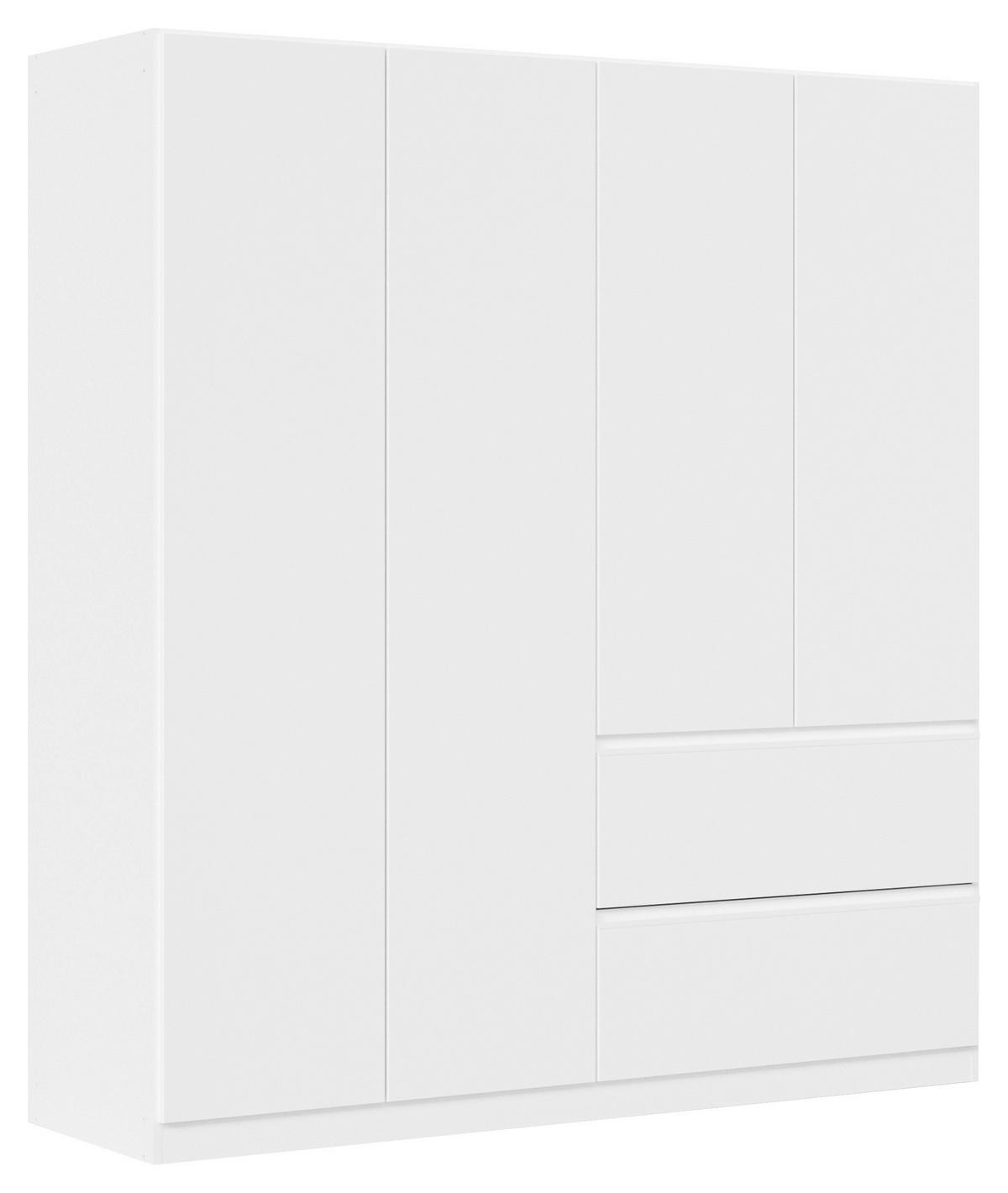Drehtürenschrank Costa Weiß B: 181 cm - Weiß, MODERN, Holzwerkstoff (181/197/54cm) - Rauch Möbel