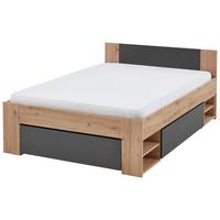 POSTEĽ AZURRO 2-140 - antracitová/dub artisan, Modern, kompozitné drevo (140/200cm)