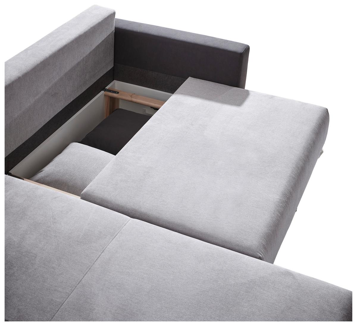 Ecksofa Mit Schlaffunktion Time Petrol B: 178 Cm - Dunkelgrau/Petrol, Design, Textil (178/248cm) - MID.YOU