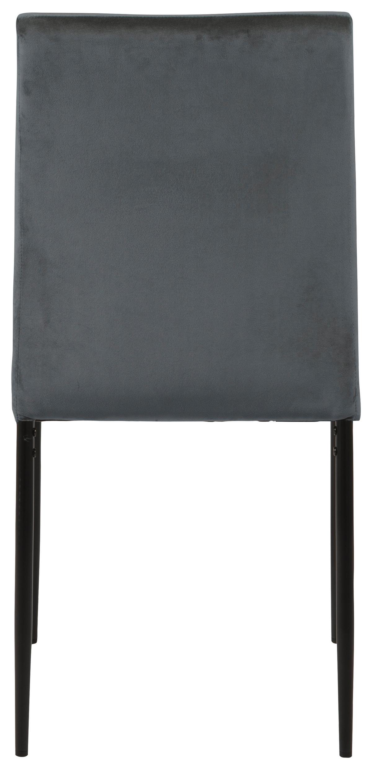 Jedálenská stolička DEMI sivá - čierna/tmavosivá, Konventionell, kov/textil (45/90,5cm) - MID.YOU