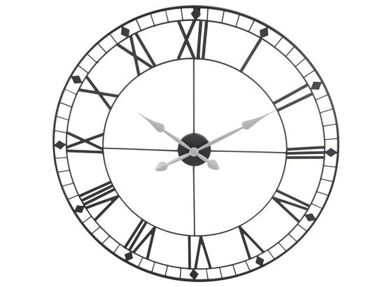 Wanduhr Metall DM: 88 cm - Schwarz, Metall (88cm) Wanduhr Metall DM: 88 cm - Schwarz, Metall (88cm)