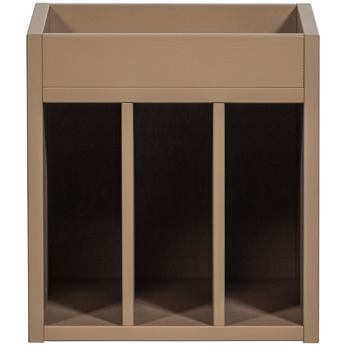 Schallplattenregal Turner Schlammfarben B: 44cm - Schlammfarben, Design, Holz (44/47/44cm) - Livetastic