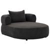 Xxl-sessel Ferro Schwarz B: 122 Cm - Schwarz, Design, Textil (122/76/156cm) - Livetastic